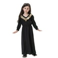 thumbnail image 4 of Krdevn Girls Ethnic Abaya Dress - Elegant Long Sleeve Maxi with V-Neck, Ruffle Detail Modest Party Wear for Teen,10-11 Years, 4 of 7