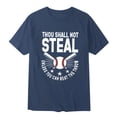 thumbnail image 5 of JLFKNG Summer Mens T Shirt Tops Summer Baseball Graphic Plus Size T Shirt Printed Solid Color Short Sleeve Fit For Hiking, Camping Or Other Outdoor Sports, 5 of 5