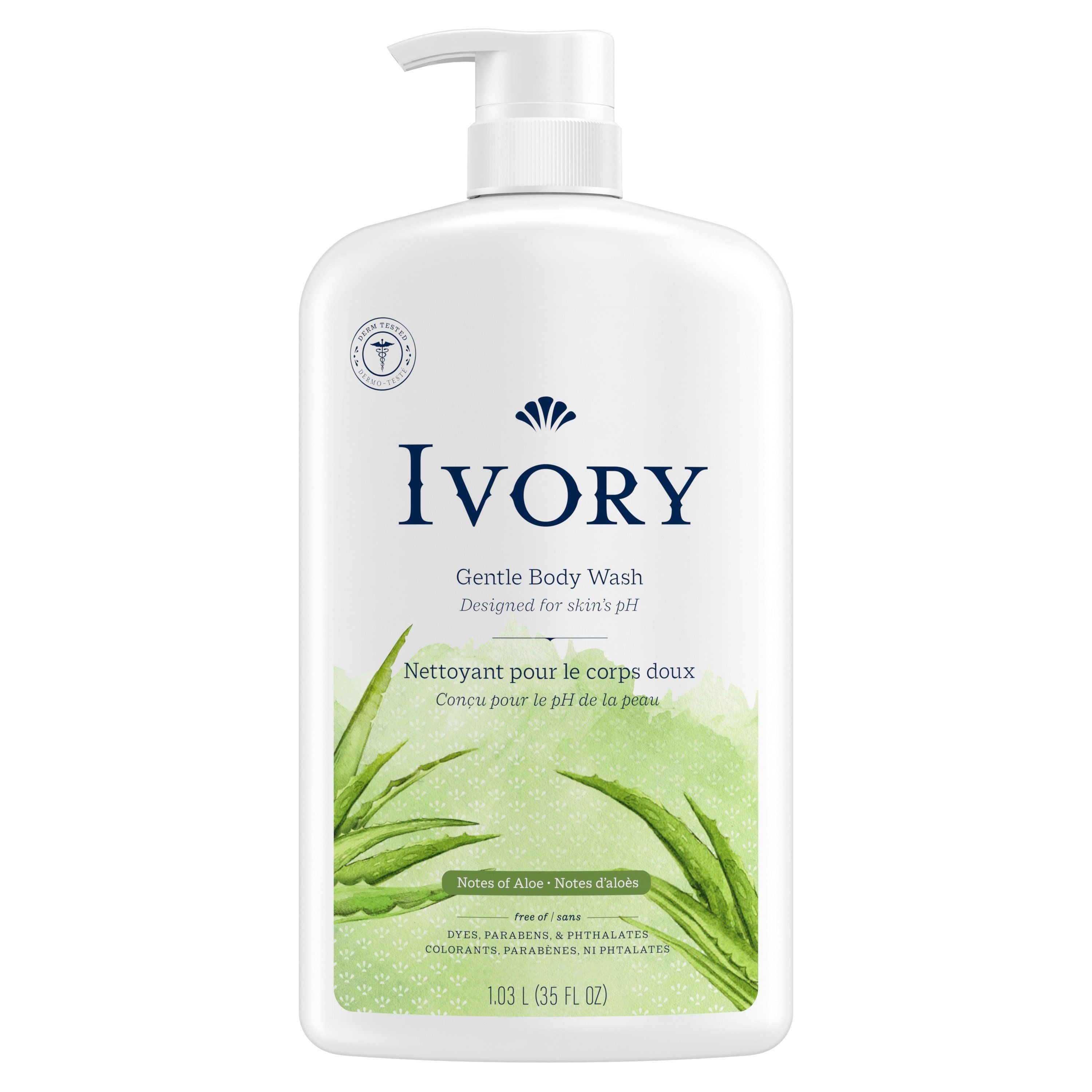 Ivory Gentle Body Wash, Notes of Aloe, 1035ML