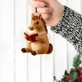 thumbnail image 4 of Forest Reading Animals Christmas Ornaments, 3.15 Inch 2D Acrylic Bookworm Animal Decorations, Cute Woodland Creature with Books Hanging Ornaments for Xmas Tree Home Party Decor -1 PCS, 4 of 5