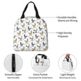thumbnail image 3 of Yiaed Farm Roosters Print Insulated Lunch Bag Reusable Cute Tote Lunch Box, Leakproof Cooler Lunch Bags for Work Office Travel School Picnic, 3 of 5