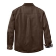 thumbnail image 7 of Mens Flannel Lined Shirt Jacket Long Sleeve Snap Button Western Jacket Cargo Outdoor Cowboy Shirts Jackets with Pockets, 7 of 7
