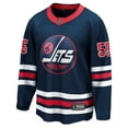 thumbnail image 2 of Men's Fanatics Mark Scheifele Navy Winnipeg Jets  Breakaway Jersey, 2 of 3