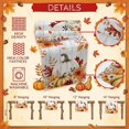 thumbnail image 6 of White Green Pumpkins Fall Table Runner 70 Inches Long - Thanksgiving Floral Gray Wooden Kitchen Dining Burlap Linen Tablerunner for Small/Round/Square/Wedding/Coffee/Dining Table Party Décor 13 x 70, 6 of 9