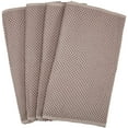 thumbnail image 3 of 100% Cotton Kitchen Dish Cloths, Lightweight Waffle Weave Tidy Kitchen Dish Cloths, Soft Absorbent Quick Drying Dish Towels, 13x28 Inches, Set of 4, Brown, 3 of 7