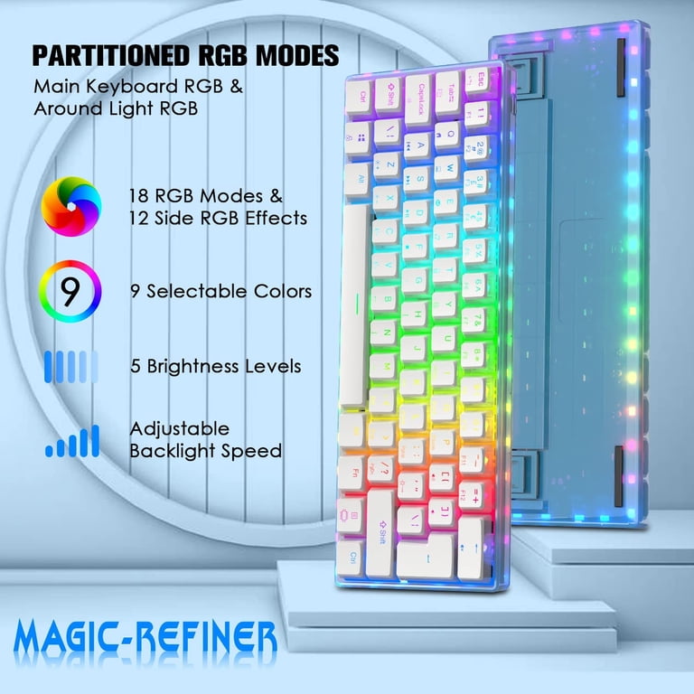 MAGIC-REFINER MK25-1 60% Mechanical Keyboard Custom Hot Swappable