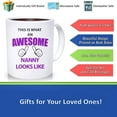 thumbnail image 2 of Nanny Mug This Is What An Awesome Nanny Looks Like Mug Ceramic Gift Idea Cup, Ceramic Novelty Coffee Mug, Tea Cup, Gift Present For Birthday, Christmas Thanksgiving Festival, 11oz Or 15o, 2 of 2