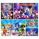 thumbnail image 2 of Fondo de fotografía de Sonic, el erizo de velocidad, héroe corredor, fondo de fotografía de dibujos animados para cumpleaños de niños, accesorios de vinilo de poliéster rojo y azul, 2 of 5