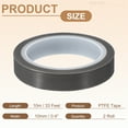 thumbnail image 2 of Uxcell 0.4" x 33ft Heat Resistant Tape Polytetrafluoroethylene Adhesive Tape Smooth Surface 0.08mm Thick 2 Pcs, 2 of 6