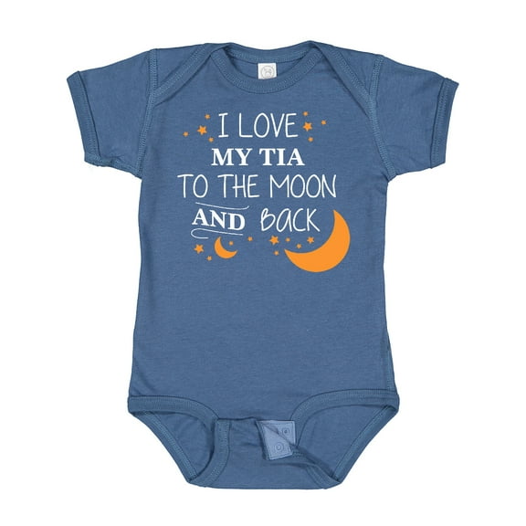 Inktastic I Love My Tia to the Moon and Back Boys or Girls Baby Bodysuit