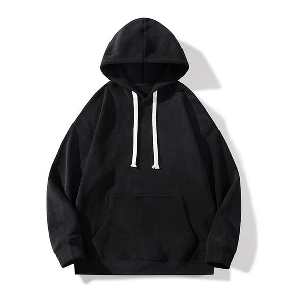 Men's Fashion Hoodies Qiggri Man Fashion Casual Comfy Solid Loose Hooded Pocket Sweatshirts Pullover Blouse