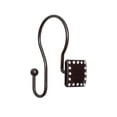 thumbnail image 2 of Utopia Alley Shower Hooks - Double Shower Curtain Rings for Bathroom - Rust Resistant Shower Curtain Hooks for Shower Curtain - Shower Curtain Rings with Crystal Design - Set of 12, Oil Rubbed Bronze, 2 of 11