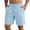 Light Blue_006, variant on Domuza Men's Linen Shorts Lightweight Cotton Breathable Casual Shorts for Men Summer Beach Vacation Yoga Army Green L