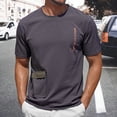thumbnail image 3 of Kcolen Men's Short Sleeve T Shirt Solid Color Crew Neck Shirt Summer Breathable Casual Tee Shirt Relaxed Fit Basic Top, 3 of 6