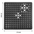 thumbnail image 2 of Semfri Square Shower Mat Non Slip 21 x 21 inch for Shower Stall Floors Bathtub Mat Non Slip Firm Grip Bathroom Mat Anti Slip Shower Mat with Suction Cups and Drain Hole Black, 2 of 8