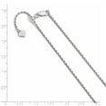 thumbnail image 2 of FJC Finejewelers Sterling Silver Adjustable Rope Chain Necklace, 2 of 2