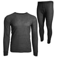 thumbnail image 7 of BROOKLYN VERTICAL Mens 2-Piece Waffle Thermals Set | Long Sleeve Shirt, Pants | Long Johns Waffle Thermal Underwear Base Layer Set for Cold Weather, 7 of 7