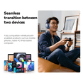 thumbnail image 3 of EL-GT6 ANC Active Noise Cancelling Over Ear Bluetooth Headphones, Bluetooth 6.0, 30ms Low Latency Gaming Headset, 120H Playtime, USB-C Fast Charging, Surround Sound Comfort Headphones for Phones & PC, 3 of 17