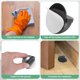 thumbnail image 5 of Uxcell 2-Pack Topes de Puerta Montados en el Suelo, Tope de Puerta de Media Cúpula de Acero Inoxidable con Amortiguador de Goma Plástica [Negro], 5 of 7
