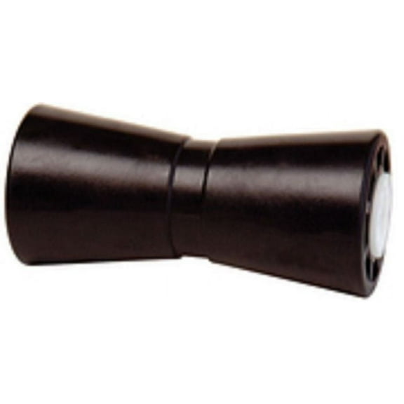 Tie Down Engineering 34-86486 12 in. Black Rubber V-Shaped Keel Roller for 0.62 in. Shaft
