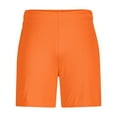 thumbnail image 3 of ZQUUVOU Men's Athletic Short Solid Color Sports Fitness Lightweight Breathable Holiday Mesh Beach Shorts Pockets Cropped Shorts Orange, 3 of 5