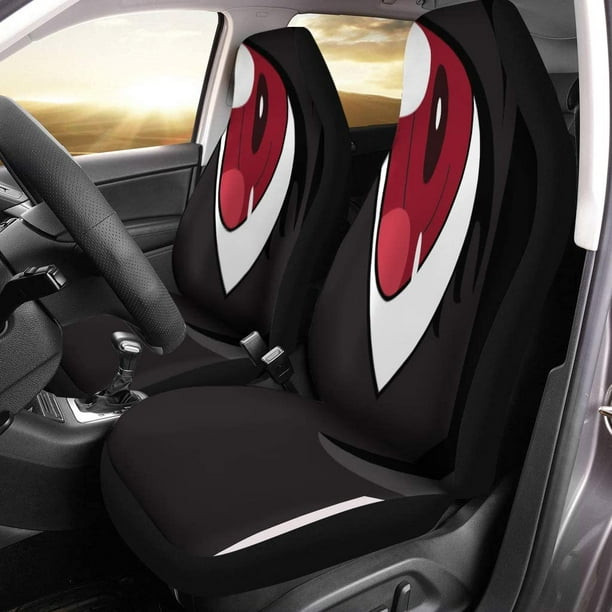 RYLABLUE Set of 2 Car Seat Covers Japanese Anime Eyes Red on Face from Cartoon Universal Auto Front Seats Protector Fits for Car SUV Sedan Truck Walmart