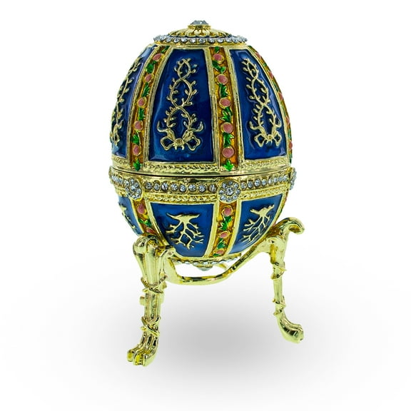 1899 Twelve Panel Royal Imperial Easter Egg in Blue Enamel