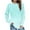 Light Blue1, variant on SHTXOZHI Women's Crewneck Sweatshirts Fall Long Sleeve Pullover Casual Tunic Tops Fashion Clothes