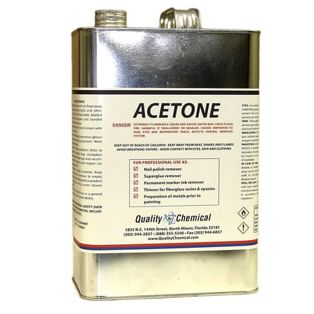 ACETONE - Fast Drying Solvent and Degreaser - 1 gallon (128 (Best Degreaser For Oil On Concrete)