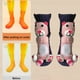 thumbnail image 5 of Calcetines de animales, regalos de , divertidos, gruesos y suaves, calcetines de tubo medio para el dormitorio y el hogar. Gatito morado, 5 of 8