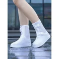 thumbnail image 4 of 1 par de botas de lluvia gruesas e impermeables para mujer, modernas fundas antideslizantes para botas de lluvia hechas de material TPE, adecuadas para días lluviosos, senderismo, trabajo al aire., 4 of 4