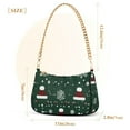 thumbnail image 3 of FORMRS Womens Shoulder Bag with Chain Strap Clutch Purse Cute Tote Handbag, Christmas Santa Hats, 3 of 7