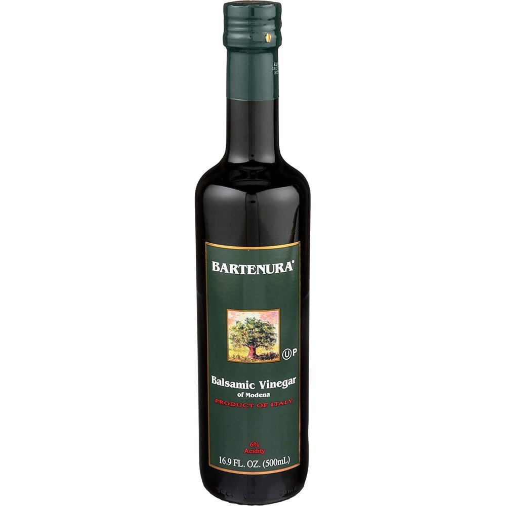 Bartenura Balsamic Vinegar of Modena Italy, 16.9 oz Glass Bottle, 6
