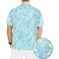 thumbnail image 2 of HAPPY BAY Men's Fashion Beach Casual Hawaiian Aloha Shirt XXL Shamrock Sea Green_AA194 Summer Vacation Holiday, 2 of 7