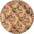 thumbnail image 1 of Ahgly Company Indoor Round Animal Brown Traditional Area Rugs, 3' Round, 1 of 4