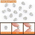 thumbnail image 5 of 1 set 15pcs Skull Beads Stainless Steel Skull Head Beads Spacer Beads European Beads Metal Spacer Beads for Decoration for DIY Necklace Bracelets Jewelry Making, 5 of 6