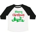 thumbnail image 3 of Inktastic Merry Christmas, Reindeer, Christmas Tree, Stars Boys or Girls Toddler T-Shirt, 3 of 5