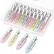 thumbnail image 1 of 20 Pcs No Bend Hair Clips, No Crease Hair Clips Curl Pin Clips With Storage Box For Hairstyle Bangs Waves Makeup Translucent -, 1 of 4