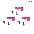 thumbnail image 4 of Vogacara 3 piezas RC Car Steering Gear Arm 25T Metal Servo Arms Accesorios automotrices Reemplazo para WL Toy 12427 Pink Type3 NO3, 4 of 6