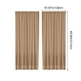 thumbnail image 3 of Chanana Translucent Curtains 72 Inches Long 1 Panel, Transparent Voile Sheer Curtain Double Rod Pocket Gauze Drapes for Living Room Bedroom Window Sliding Glass Door Treatment, W52 x L84, 3 of 7