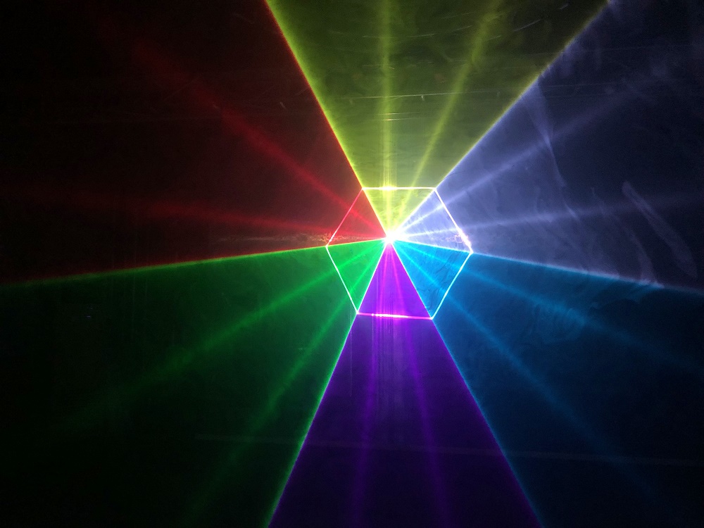 1W RGB Laser Projector Mini Stage Light Disco Lighting Animation Beam Scanner  for Club Bar Event Show