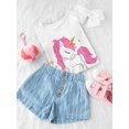 thumbnail image 3 of Flat Unicorn Fairy Pony T-Shirt Toddler -Image by Shutterstock,  2 Toddler, 3 of 4