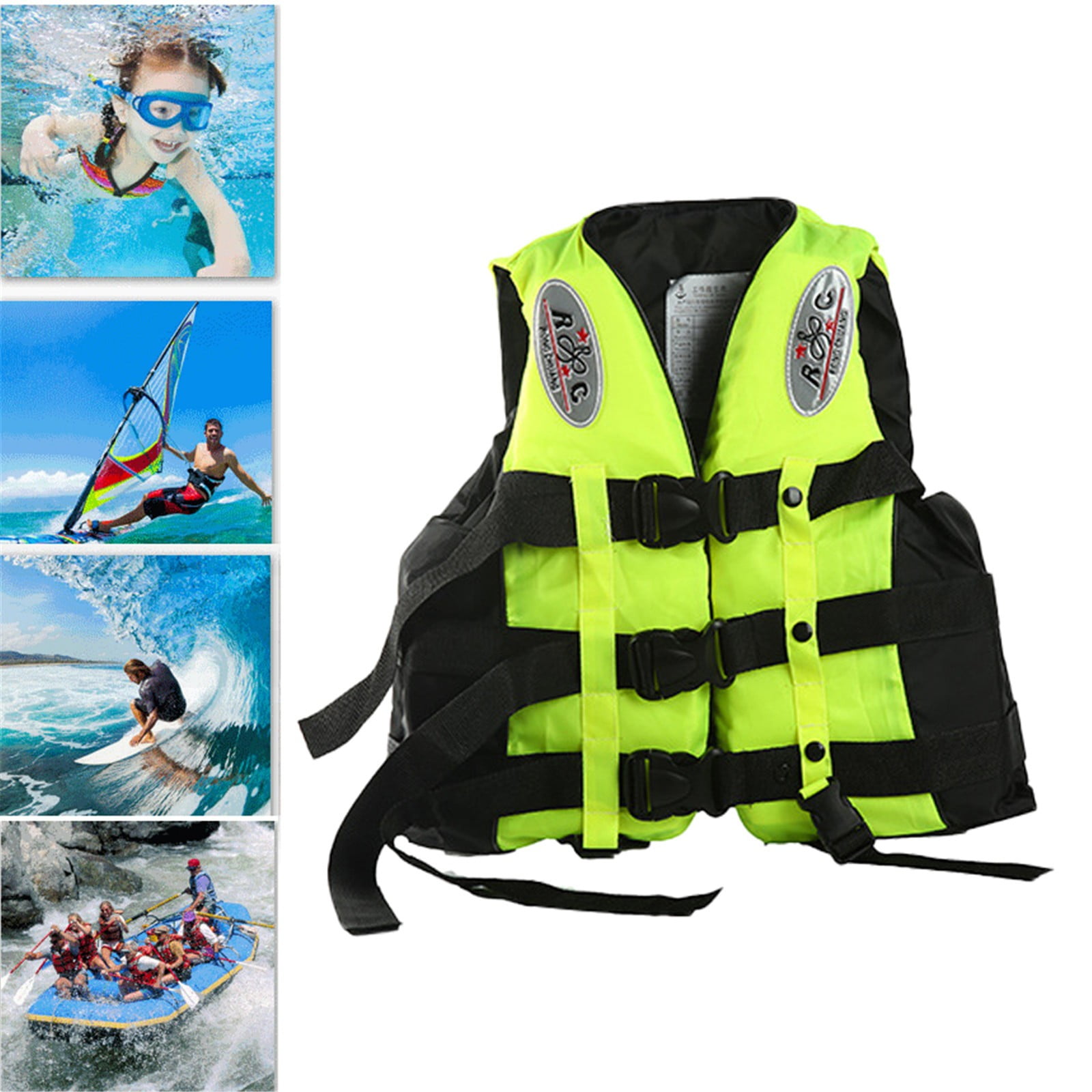 Adults/Kids Life Jacket Aid Vest Kayak Ski Buoyancy Fishing Sail Boat Watersport 