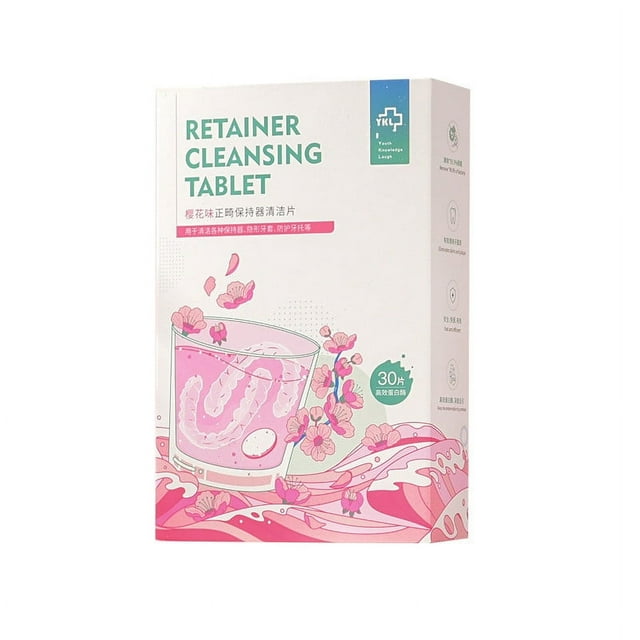 mtvxesu Oral Care Orthodontic Retainer Cleaning Tablets Invisible Bracelet Cleaning Agent Cleaning Liquid Sale