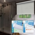thumbnail image 3 of Amgo Customized Free-Stop Cordless Blackout Roller Shades – Thermal-Insulated Easy Install Window Blinds for Home, Bedroom, Office & Door (Light Beige, 71'' W x 90'' H), 3 of 8