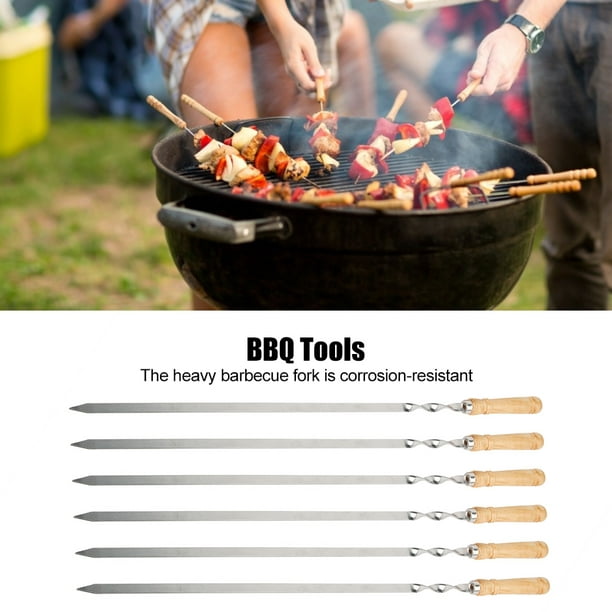 Paquet de 88 piques à brochette 25 cm en bambou pour barbecue