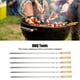 Greensen 6Pcs Bâtons de Barbecue en Acier Inoxydable Brochettes de Gril Outils de Grillage pour Cuisine, Fournitures de Cuisine, Fourchette de Barbecue – image 2 sur 8
