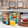 thumbnail image 6 of Yiaed Fiery Red Maple Leaf Fox Print Two Slice Bread Machine Cover, Universal Size Kitchen Appliance Cover for Bread Machine,Bread Machine Cover, 6 of 7