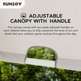 thumbnail image 6 of Sunjoy 12 ft. x 14 ft. Outdoor Pergola  Patio With Canopy Steel Frame Pergola for Backyard and Garden Shade, Light Gray, 6 of 9