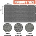 thumbnail image 3 of AMGO 70% Black Shade Cloth Custom Size 10FT x 91FT Mesh Tarp, UV Resistant Netting With HDPE Material and Upgrade Grommets for Plant Cover, Greenhouse, Chicken Coop, Barn, Kennel, Garden, 3 of 7